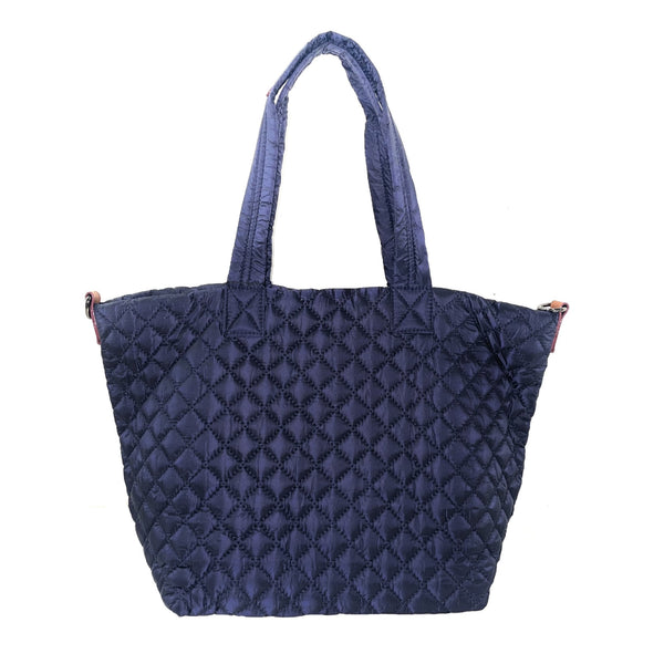 Large Quilted Nylon Tote Bag