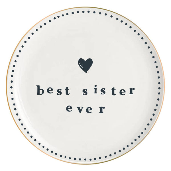 Ceramic Trinket Dish -- Best Friends, Sister, Grandma