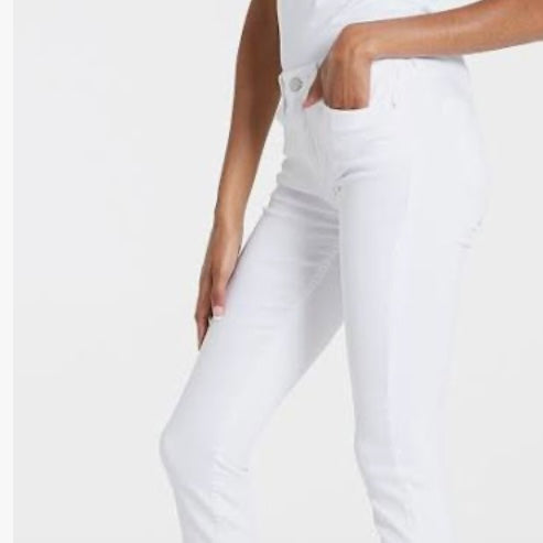 Gisele Optic White High Rise Skinny Jeans