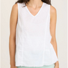 Holti Linen And Cotton White Tank