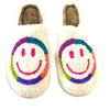 Colorfully Framed Smiley Slippers