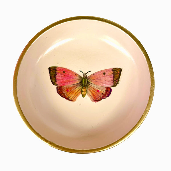 Painted Decoupage Butterfly Dishes
