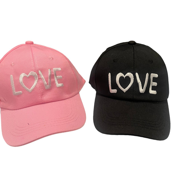 Embroidered LOVE Baseball Hat