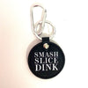 Leather Pickle Ball Keychain