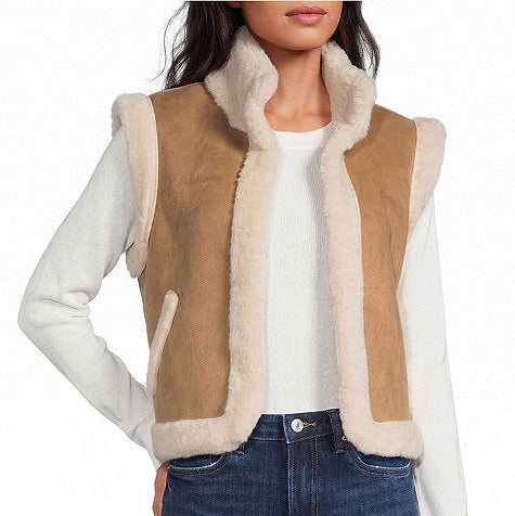Reversible Faux Fur/Sherpa Vest