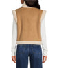 Beige/Winter White Reversible Faux Fur Vest