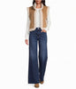 Beige/Winter White Reversible Faux Fur Vest