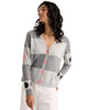 Zaket & Plover Colorblock Star Cardigan in Grey