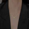 Sterling Sideways Heart Necklace
