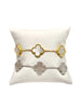 Five-Station Mother of Pearl Clover Bracelet