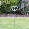 4 Ft. Glass Heart Garden Stake