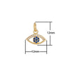 Mini Gold Evil Eye Charm