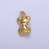 Mini Gold Teddy Bear Charm
