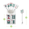 7-Piece Majong Cocktail Pick Set