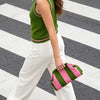 Striped Mahjong Tile Bags/Woven Clutch