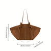 Suede Winged Suzanna Shoulder Bag