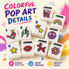 Fun Colorful Retro Pop Art Mahjong Tiles