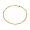 18K Gold Dipped Delicate Tennis Chain Bracelet