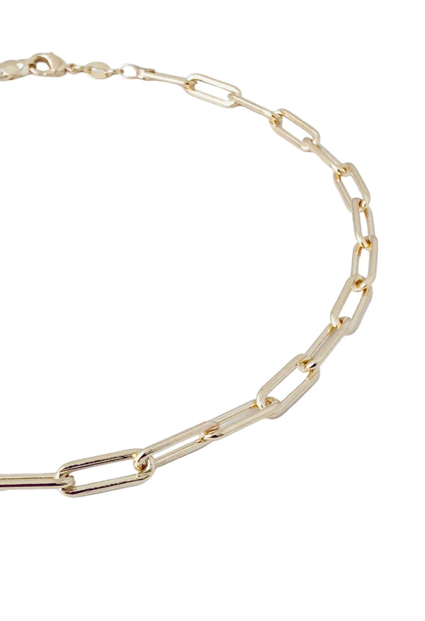 Goldfilled Paperclip Chain Necklace