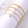 Pastel Hearts Chain Bracelets
