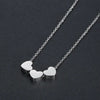 Three Hearts Silver Necklace