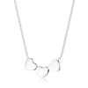 Three Hearts Silver Necklace