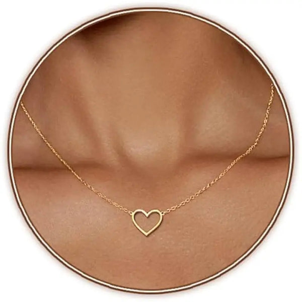 Open Heart Delicate Necklace