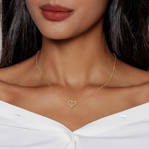Open Heart Delicate Necklace