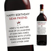 "Happy Birthday" Bottle Sticker