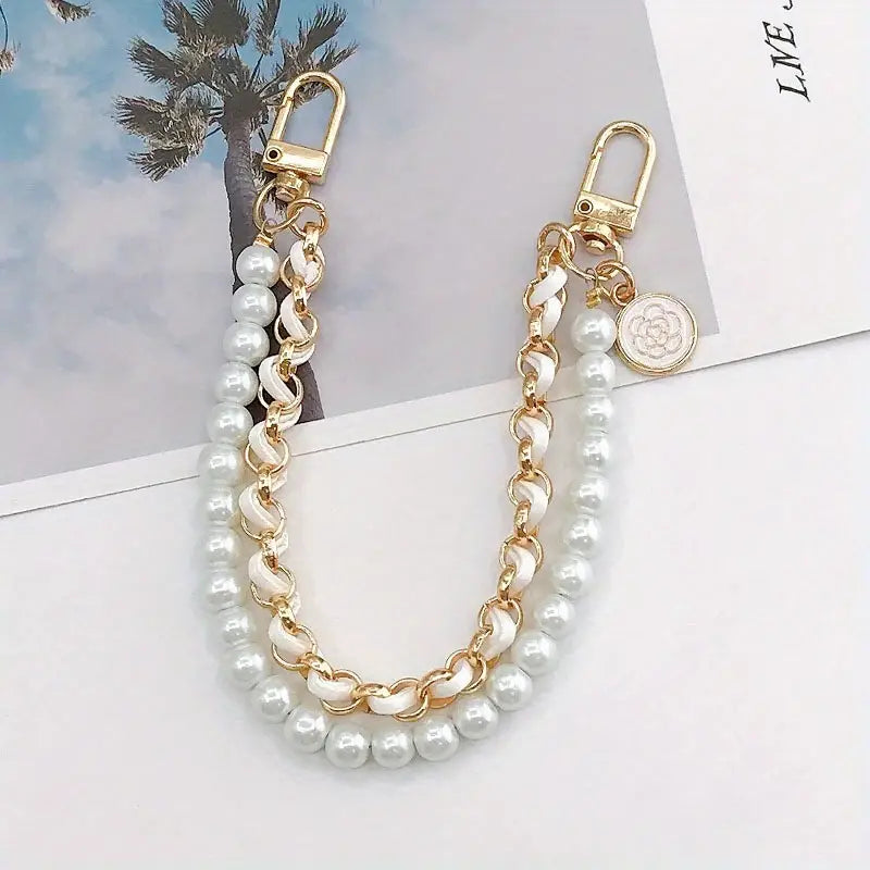 Pearl Embellished Handbag Straps