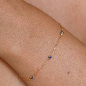 Delicate Sterling & Gold-Filled Evil Eye Bracelets