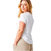 Wanda Hi Lo Curved Hem T- Shirt