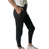 Coated Zip Jogger Pant In Black