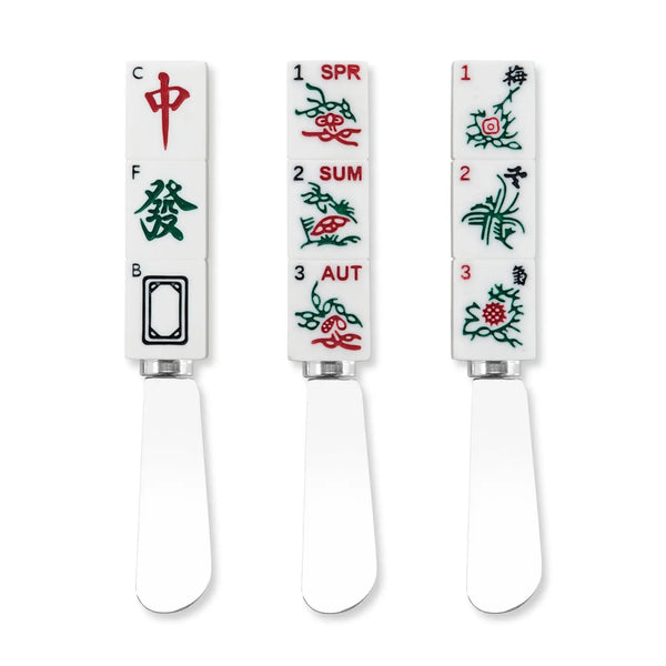 3-Piece Mahjong Cheese Spreader