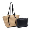 Lorenzo Raffia Shoulder Bag