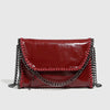 Vegan Leather Chain Shoulder Bag
