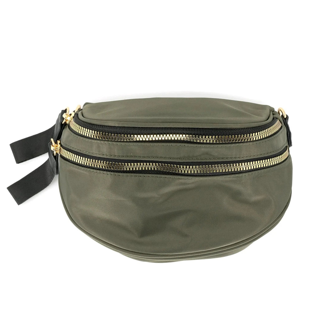 All Around Nylon Double Zip Crossbody Bag