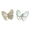 Pearl and CZ butterfly pin