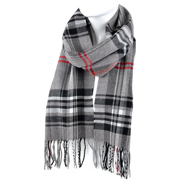 Plaid Cashmere Feel Winter Scarves