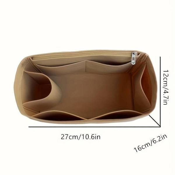 Felt Pouch Insert with Multi Pocket Organizer