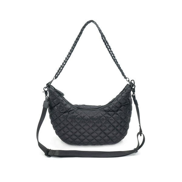 Crescent Shaped Quilted Shoulder/Handbag