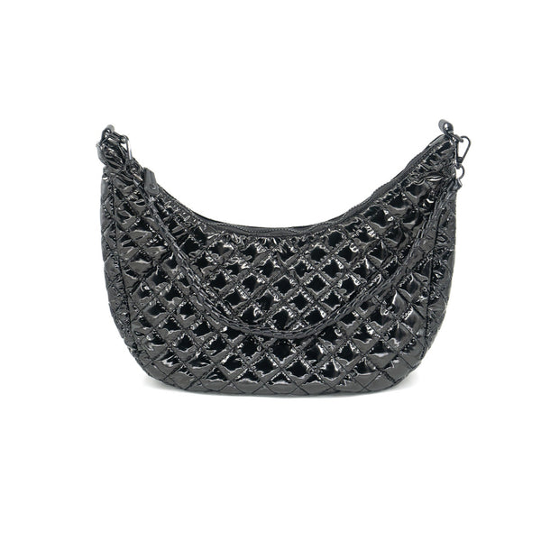 Crescent Shaped Quilted Shoulder/Handbag