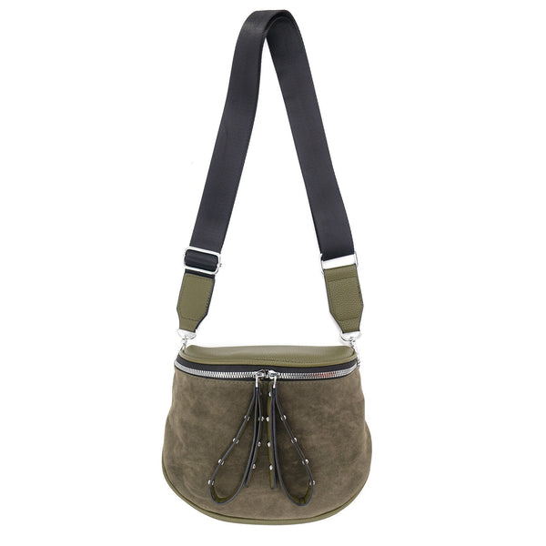 Cute Saddlebag With Faux Suede