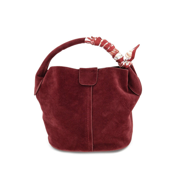 Rich-Looking Faux Suede Handbag