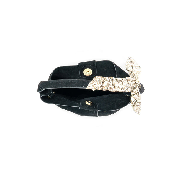 Rich-Looking Faux Suede Handbag