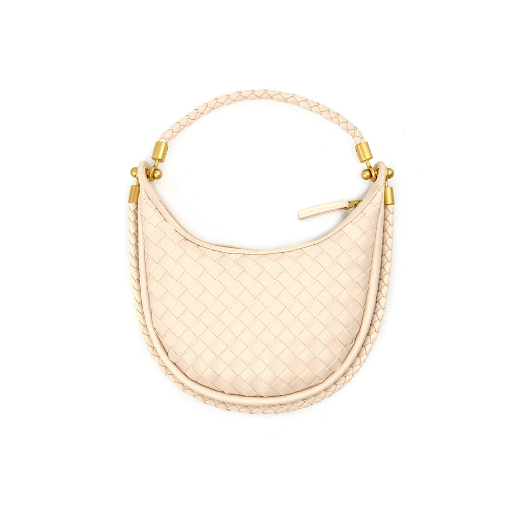 Small Woven Cresent Handbag