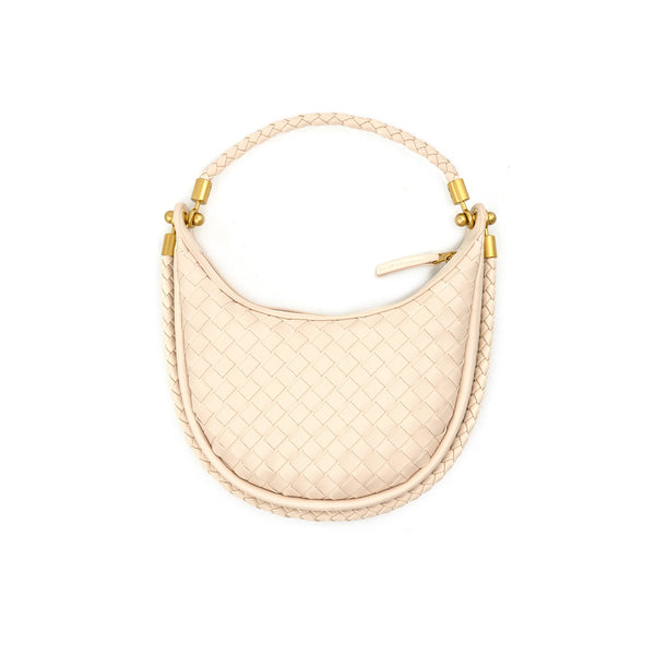 Small Woven Cresent Handbag