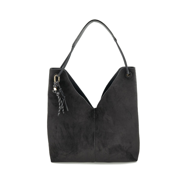 Colleen Reversible Leatherette/Suede Handbag/Tote