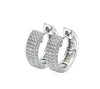 Amy and Annette - 'I Love You' Pavé Huggie Earring with crystals from Swarovski