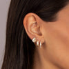 Pave Huggie Earrings